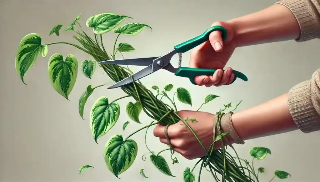 伸びすぎた茎を切るタイミングと正しい方法