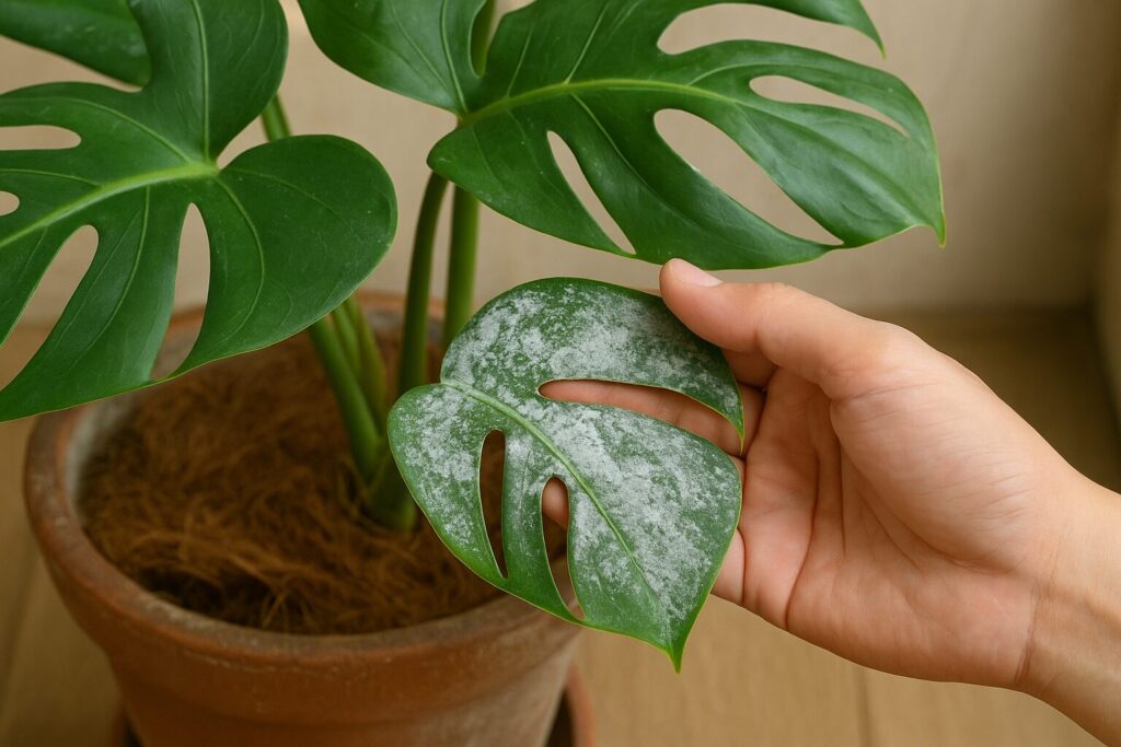 観葉植物に牛乳を使うと発生しやすいうどんこ病
